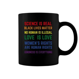 Science Is Real Lgbt Gay Pride Lgbtq Human Pride Coffee Mug | Mazezy