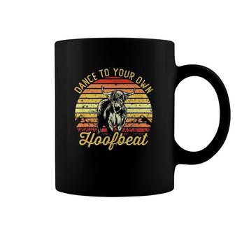 Scottish Highland Cow Dance To Your Hoofbeat Cattle Farmers Coffee Mug | Mazezy