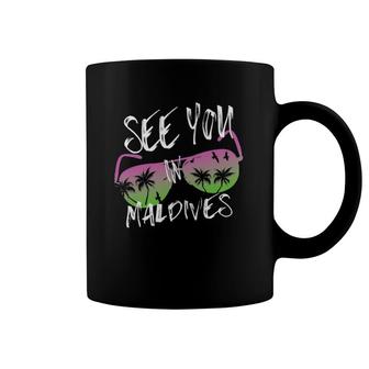 See You In Maldives Island Vacation Sunset Sunglasses Coffee Mug | Mazezy