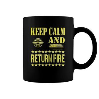 Self-Defense Apparel Keep Calm And Return Fire Coffee Mug | Mazezy