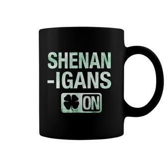 Shenanigans Mode On Funny Irish St Saint Patricks Day Lucky Clover Coffee Mug - Thegiftio UK
