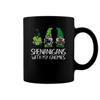 Shenanigans With My Gnomies Gnomes St Patrick's Day Coffee Mug | Mazezy
