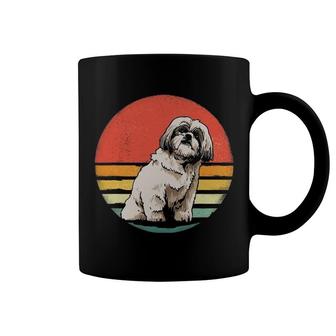 Shih Tzu Dog Retro Vintage Sunset Pet Shih Tzu Breed Lover Coffee Mug | Mazezy