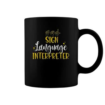 Sign Language Interpreter Asl Gift Sign Language Teacher Coffee Mug | Mazezy