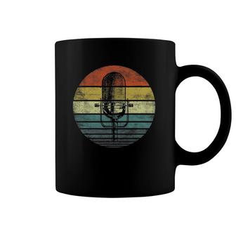 Singer Vocalist Musician Gift Funny Retro Microphone Singing Coffee Mug | Mazezy