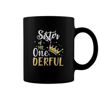 Sister Of Mr Onederful 1St Birthday Onederful Matching Gift Coffee Mug - Seseable