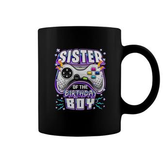 Sister Of The Birthday Boy Matching Video Gamer Party Coffee Mug - Seseable