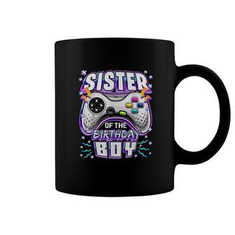Sister Of The Birthday Boy Matching Video Gamer Party Coffee Mug | Seseable CA