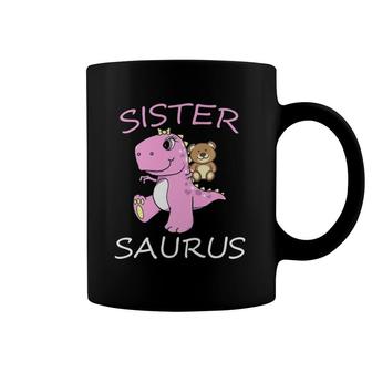 Sistersaurus Rex Sister Saurus Dinosaur Little Girls Premium Coffee Mug | Mazezy DE