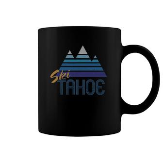 Ski Tahoe Vintage Distressed Tee Coffee Mug | Mazezy