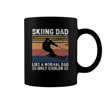 Skiing Dad Like A Normal Dad Only Cooler Vintage Coffee Mug | Mazezy