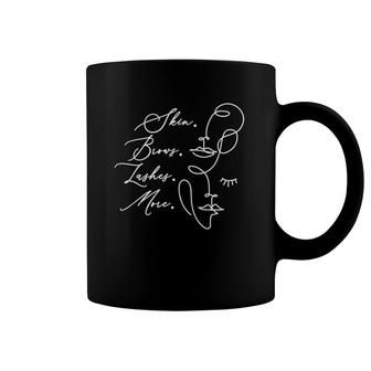 Skin Brows Lashes More Esthetician Top Skin Care Specialist Coffee Mug | Mazezy