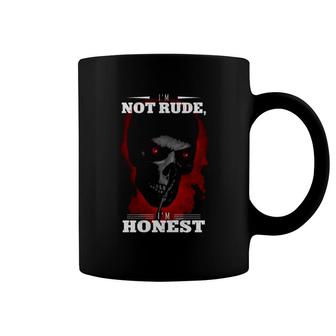 Skull I'm Not Rude I'm Honest Coffee Mug | Mazezy