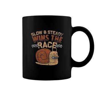 Slow And Steady Wins The Race Snail Coffee Mug | Mazezy