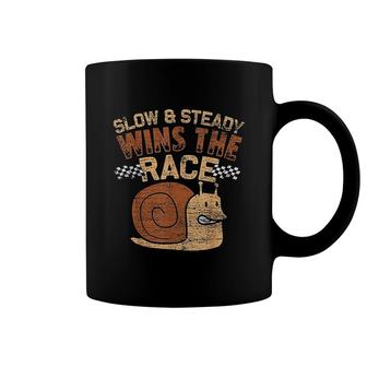 Slow And Steady Wins The Race Snail Coffee Mug | Mazezy