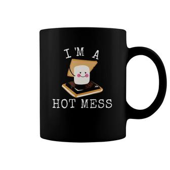 Smores Funny Campfire I'm A Hot Mess Cute Camper Coffee Mug | Mazezy