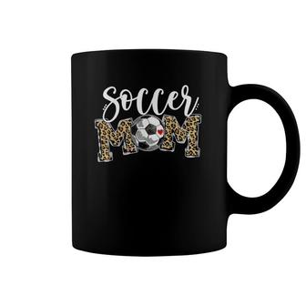 Soccer Mom Leopard Funny Soccer Mom Mother Coffee Mug | Mazezy