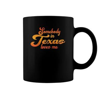 Somebody In Texas Loves Me Vintage 70S Raglan Baseball Tee Coffee Mug | Mazezy