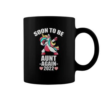 Soon To Be Aunt Again Est 2022 Unicorn Aunt Again Coffee Mug | Mazezy