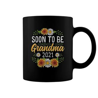 Soon To Be Grandma 2021 Sunflower Gifts New Grandma Coffee Mug - Thegiftio