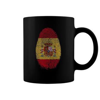 Spain Flag Fingerprint It Is In My Dna Gift For Spaniards Coffee Mug | Mazezy