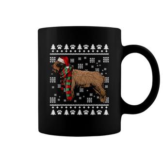Spanish Water Dog Santa Hat Xmas Ugly Christmas Coffee Mug | Mazezy