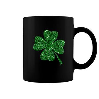 Sparkle Clover Shamrock Irish For St Patricks Pattys Day Coffee Mug | Mazezy