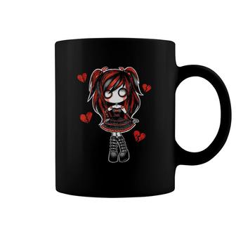 Spookscene Emo Girl Drawing Soft Goth Mall Happy Valentine's Day Coffee Mug | Mazezy