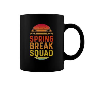 Spring Break Squad 2022 Retro Vintage Sunset Matching Tank Top Coffee Mug | Mazezy