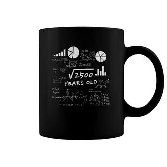 Square Root 50 Years Old Gift Funny 50Th Birthday Coffee Mug | Mazezy UK