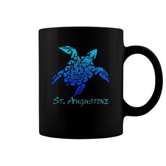 St Augustine, Florida Vintage Tribal Sea Turtle Vacation Coffee Mug | Mazezy