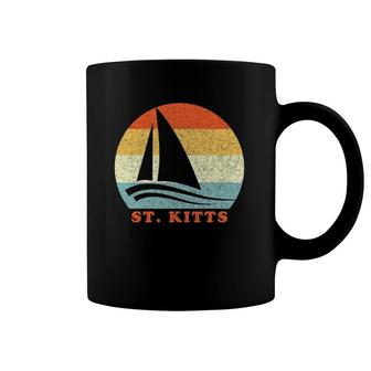 St Kitts Caribbean Sailboat Vintage Retro Vacation Coffee Mug | Mazezy