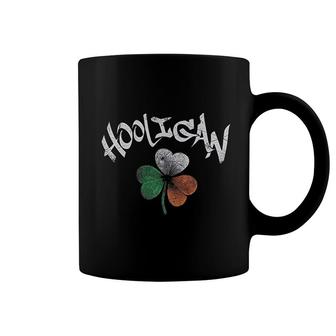 St Patricks Day Hooligan Irish Flag Clover Coffee Mug - Thegiftio UK