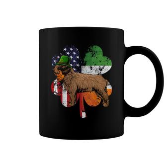 St Patricks Day Irish American Flag Spanish Water Dog Coffee Mug | Mazezy
