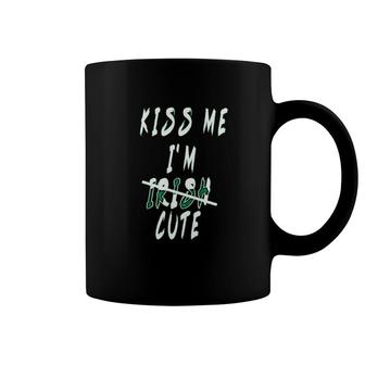 St Patricks Day Kiss Me I Am Irish Cute Coffee Mug | Mazezy