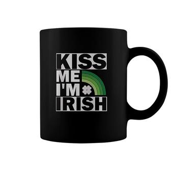 St Patricks Day Lucky Kiss Me I Am Irish Coffee Mug | Mazezy