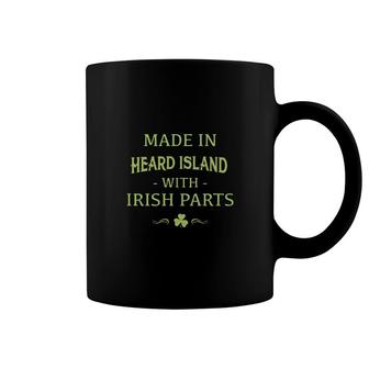 St Patricks Day Shamrock Made In Heard Island With Irish Parts Country Love Proud Nationality Coffee Mug | Mazezy