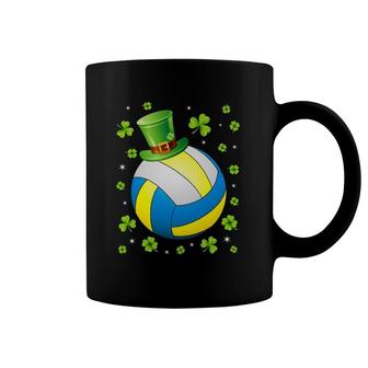 St Patrick's Day Volleyball Irish Hat Shamrock Clover Coffee Mug | Mazezy