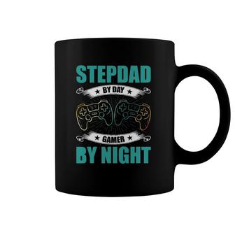 Step Dad By Day Gamer By Night Video Game Stepdad Coffee Mug | Mazezy