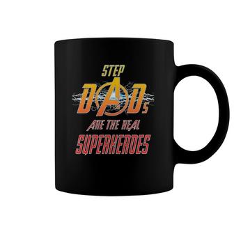 Step Dads Are The Real Superheroes Father's Day Tees Coffee Mug | Mazezy