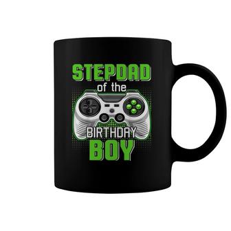 Stepdad Of The Birthday Boy Video Game B-Day Top Gamer Party Coffee Mug | Mazezy