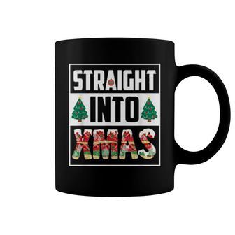 Straight Into Xmas Glitter Christmas Coffee Mug | Mazezy
