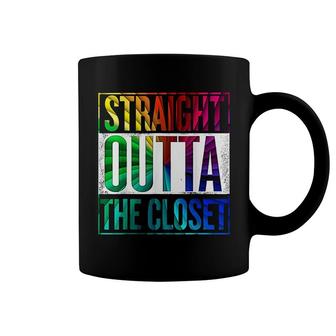 Straight Outta The Closet Lgbt Gay Pride Coffee Mug | Mazezy CA