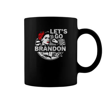 Strong Girl Let's Go Brandon Impeach Biden Coffee Mug | Mazezy