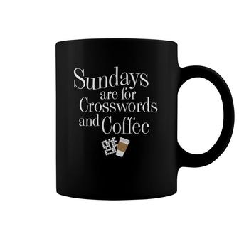 Sundays Are For Crosswords And Coffee Coffee Mug | Mazezy