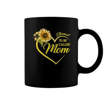 Sunflower Blessed To Be Called Mom Coffee Mug | Mazezy