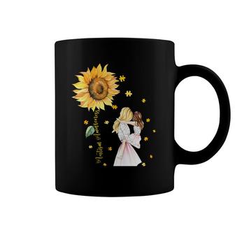Sunflower Mom And Daughter Autim Coffee Mug | Mazezy