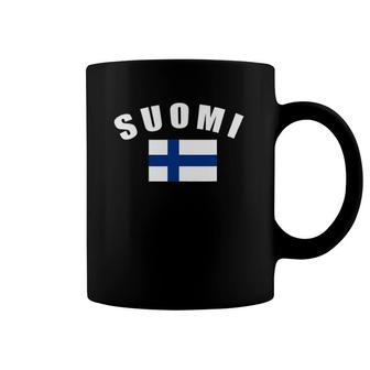 Suomi Finland Flag Finnish National Country Flag Suomi Flag Coffee Mug | Mazezy