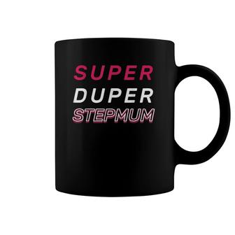 Super Duper Step Mum Funky Fun Pink Mothers Day Gift Coffee Mug | Mazezy