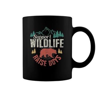Support Wildlife Raise Boys Vintage Mothers Day Gift Coffee Mug | Mazezy